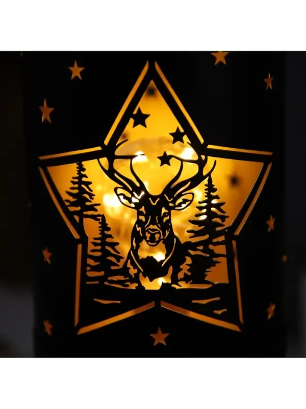 Светодиодная фигура &laquo;Лесная сказка&raquo;, 12.3&times;27.5 см, 1LED. от батареек АААх3, свечение тёплое белое