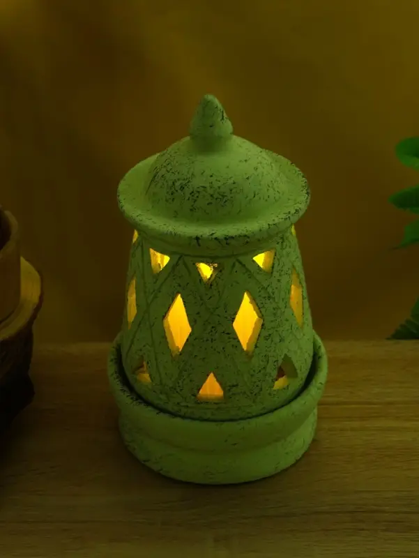 Подсвечник терракота &laquo;Фонарь&raquo;, 16&times;16&times;26 см