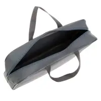 Папка с ручками А4, 360&times;270&times;80 мм, текстильная, внутренний карман, серый 1Ш48