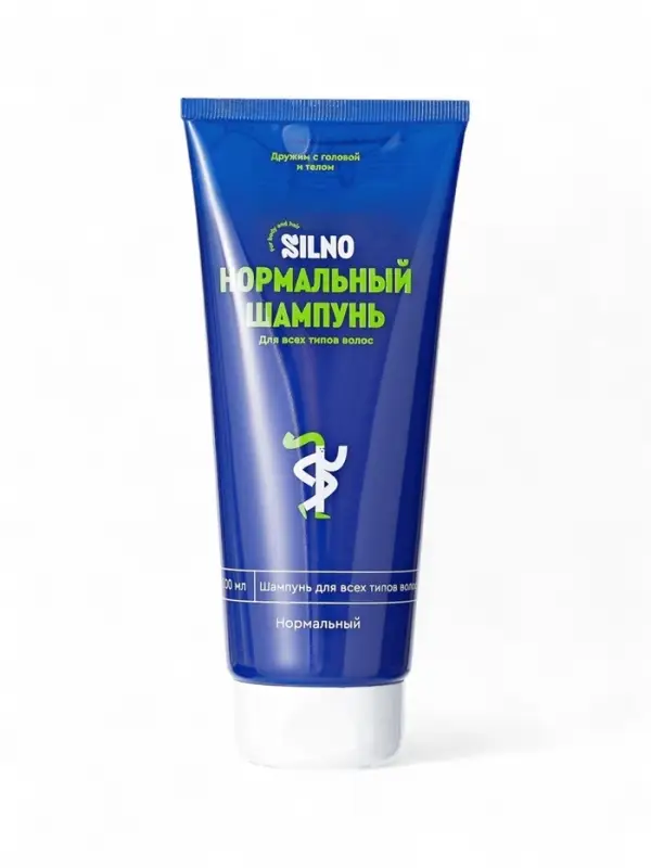 Шампунь для всех типов волос Silno с экстрактом ромашки и сахарного тростника, 200 мл