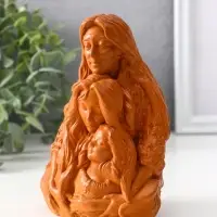 Фигура «Сила рода», 14×9.5×7 см, красная глина