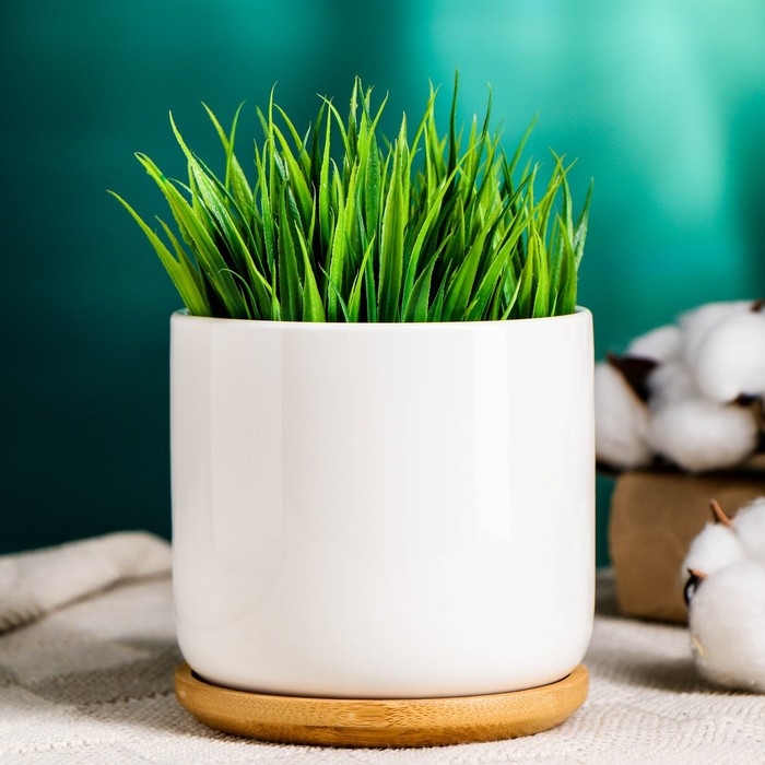 Горшок Горшок "Эко" 10х9,5см, белый