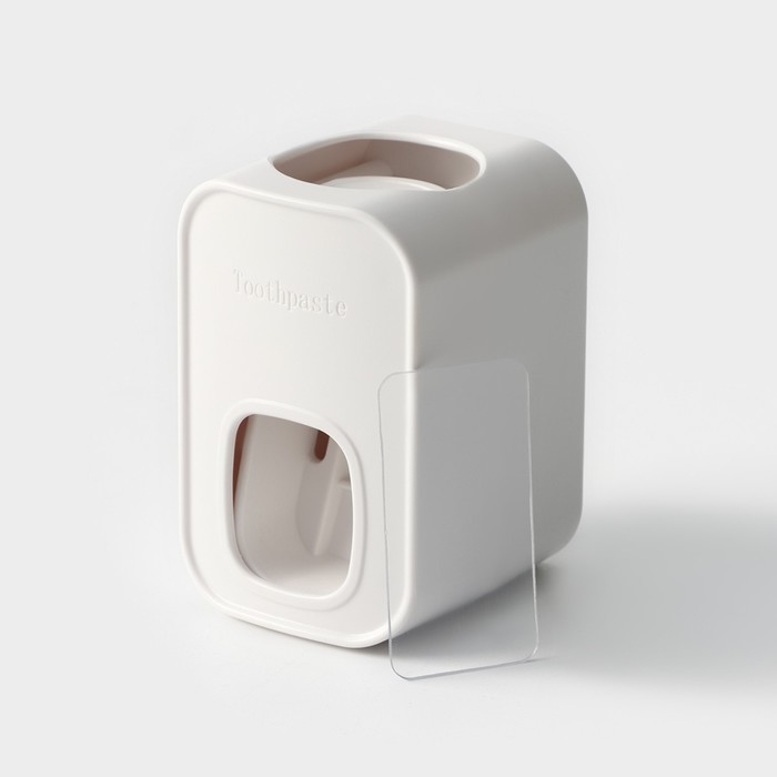 Выдавливатель для зубной пасты на клейкой ленте Доляна, 5,5×6×9 см, цвет МИКС Выдавливатель для зубной пасты на клейкой ленте Доляна, 5,5×6×9 см, цвет МИКС