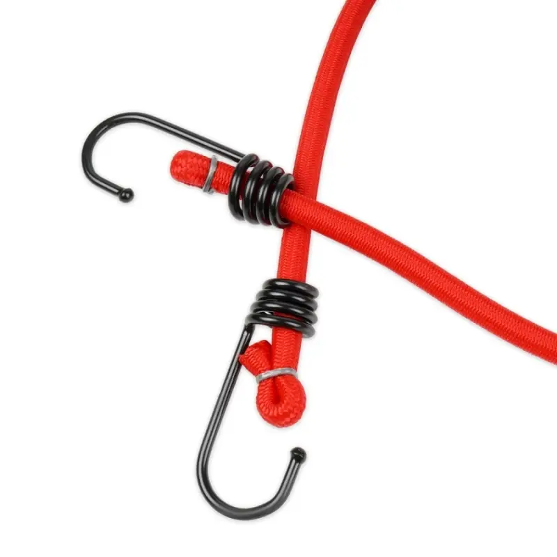 Резинка крепления груза 80 см х 8 мм, 2 шт (метал.крючки) AVS TL-06