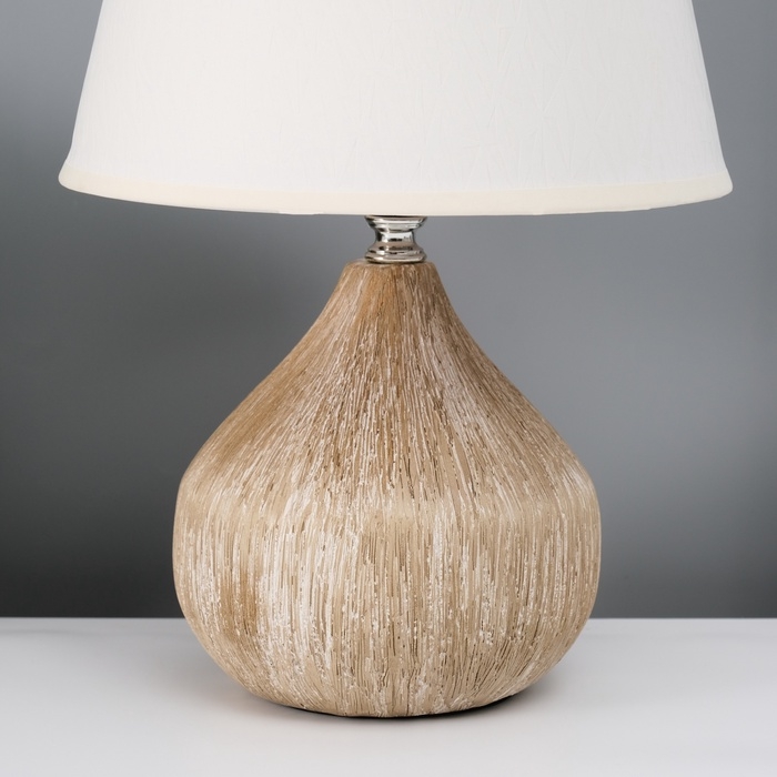 Настольная лампа с абажуром RISALUX «Селано», Е14, 40 Вт, белый, 22.5×22.5×33 см Настольная лампа с абажуром RISALUX «Селано», Е14, 40 Вт, белый, 22.5×22.5×33 см