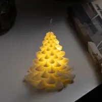 Светодиодная фигура &laquo;Ёлочка свеча&raquo; 9&times;8 см, от батареек AG13&times;3, свечение тёплое белое