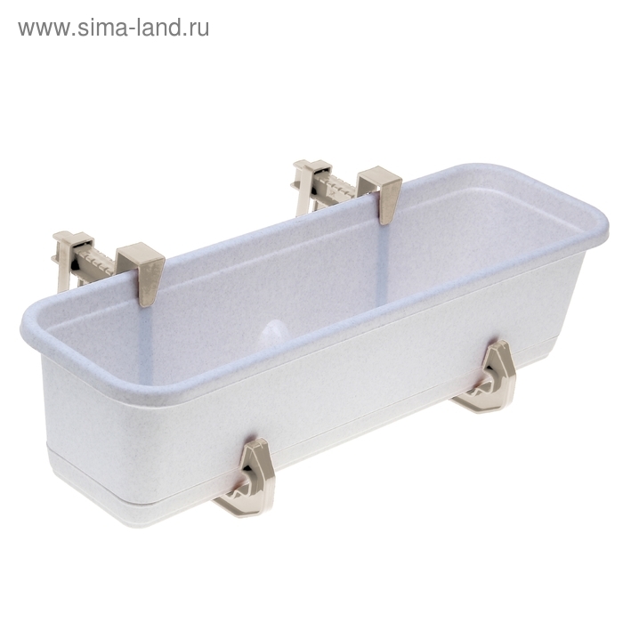 Крепление для балконных ящиков универсальное, 2 шт, цвет белая глина Крепление для балконных ящиков универсальное, 2 шт, цвет белая глина