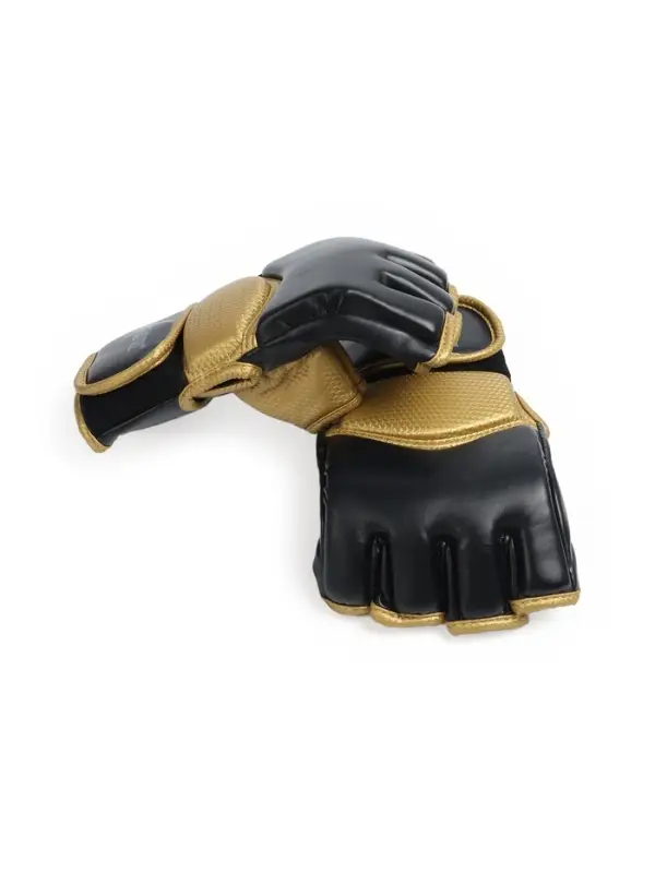 Перчатки для ММА боевые FIGHT EMPIRE, GOLD, чёрно-жёлтые, размер S