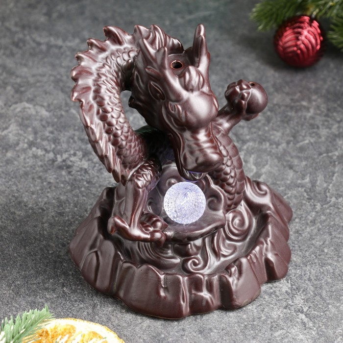 Подставка для благовоний "Дракон с магическим шаром" 23×20×16 см