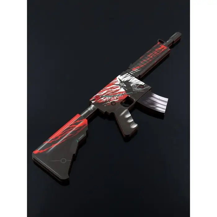 Сувенирный деревянный автомат М4А4 «Самурай», ВБ, 68 см Сувенирный деревянный автомат М4А4 «Самурай», ВБ, 68 см