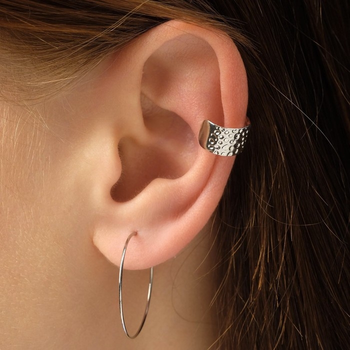 Серьги «Каффы» имидж, цвет серебро, набор