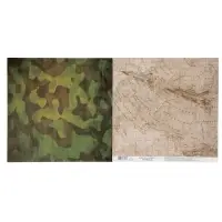 Бумага для скрапбукинга Military «Карта действий», 30,5 х 30,5 см 190 гр/м2