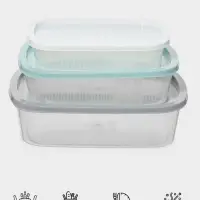 Набор пищевых контейнеров SparkPlast BioFresh, 3 шт.: 500 мл, 1 л, 1.6 л, прозрачный, крышки МИКС