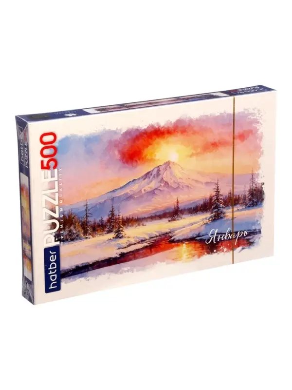 Пазл 500 эл. "Калейдоскоп 12 месяцев, Январь" 480х330мм 500ПЗ2_36547