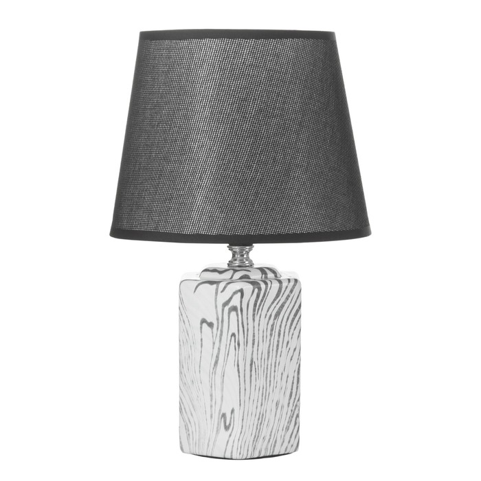 Настольная лампа Настольная лампа "Харз" E14 40Вт белый-черный 20х20х32 см RISALUX