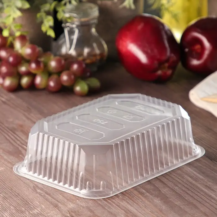 Контейнер одноразовый «Юпласт», пластик, 750 мл, 18.6×13.2×4.8 см, прозрачный