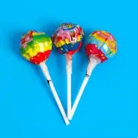 Карамель на палочке с жевательной резинкой "Лизунец XXL", ассорти, 24 г