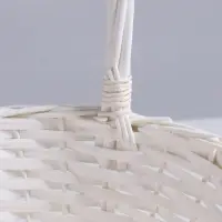 Корзина плетёная 27&times;27&times;14&times;43 см, ива, белая