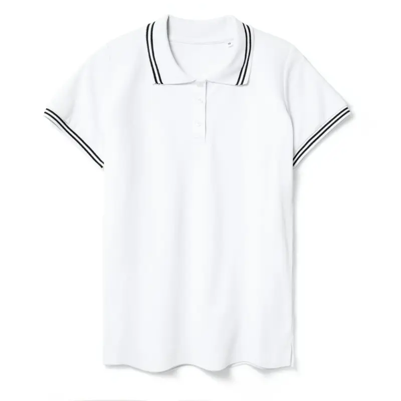 Рубашка поло женская Virma Stripes Lady, белая, размер S