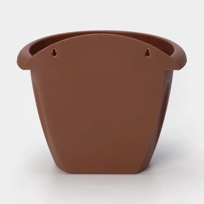 Кашпо для цветов настенное Martika &laquo;Фелиция&raquo;, 3.4 л, d=24 см, пластик, коричневое