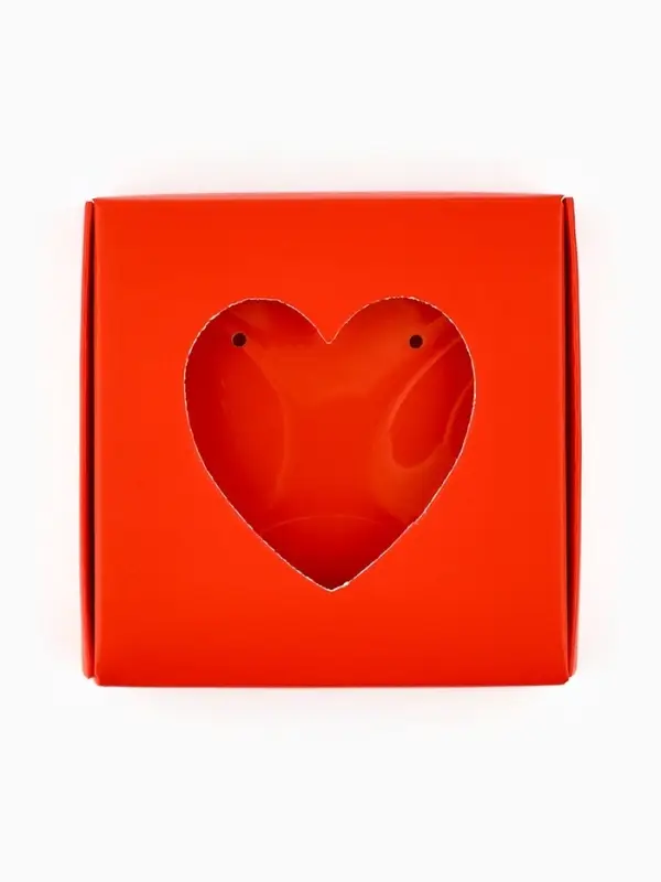 Коробка под бижутерию с окном «Сердце», 7.5 х 7.5 х 3 см Коробка под бижутерию с окном «Сердце», 7.5 х 7.5 х 3 см