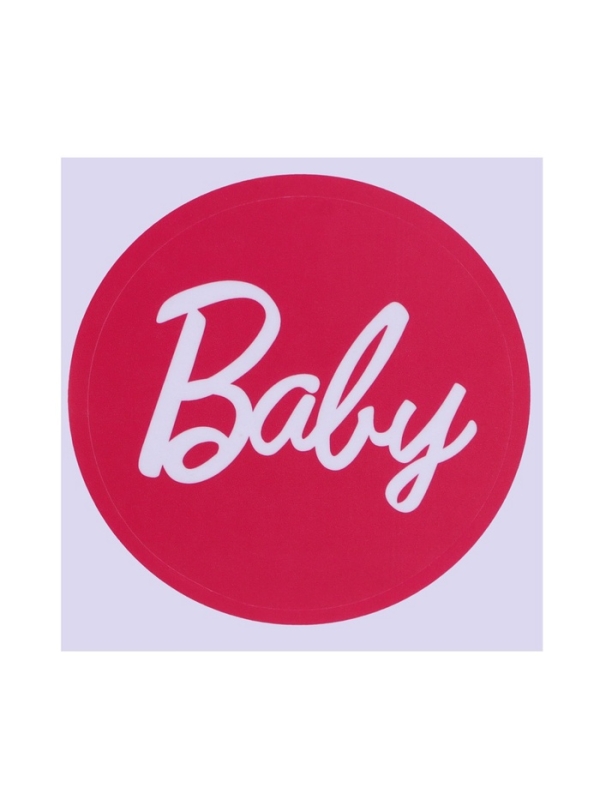 Бутылочка для кормления с наклейками «Baby» от 0 мес., 250 мл., цвет фиолетовый, M&B