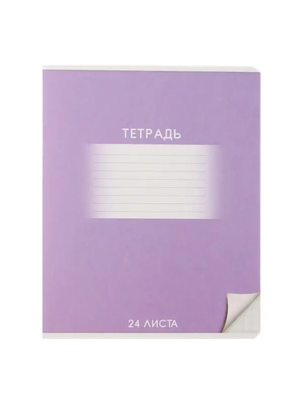 Комплект тетрадей из 10 штук, 24 листа в клетку Calligrata "Школьная", обложка мелованный картон, ВД-лак, блок офсет, 5 видов по 2 штуки