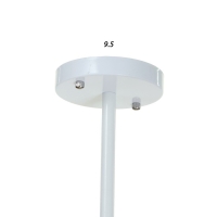 Люстра "Даллас" 6х40Вт E27 белый-золото 83х83х35 см BayerLux