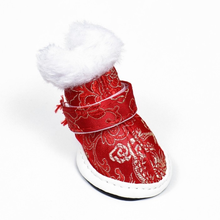 Ботинки "Забава", набор 4 шт, 2 размер, красные