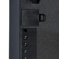 Часы электронные настенные, будильник, календарь, термометр, 20&times;3&times;33 см, синяя индикация, черные