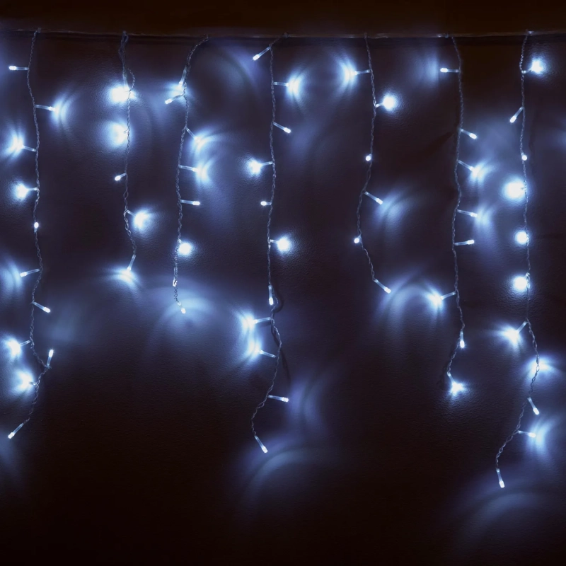 Гирлянда светодиодная бахрома хол бел 200LED 2,4x0,6м IP65 SW-XMAXOut-0013