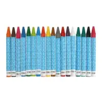 Карандаши восковые 18 цветов, 78&times;8 мм, Calligrata, в картонной коробке