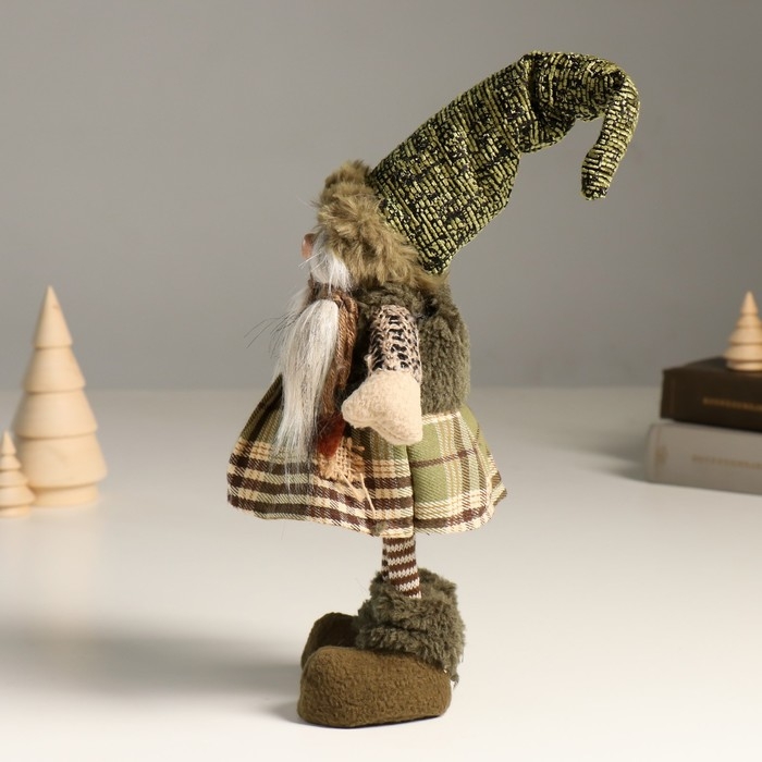 Кукла интерьерная Кукла интерьерная "Кикиморка в зелёном наряде в колпаке" 32 см