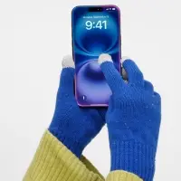 Перчатки сенсорные Spotti Senso, синие, размер S/M