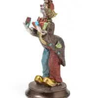 Статуэтка полистоун &laquo;Клоун-фокусник с картами&raquo;, 12&times;11.5&times;23 см