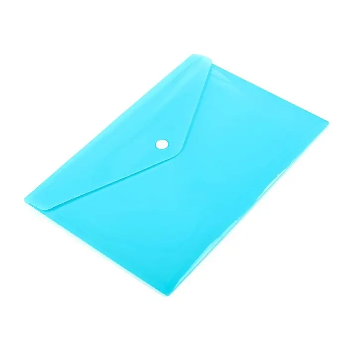 Папка-конверт на кнопке Calligrata, А5, 180 мкм, рифлёная, МИКС