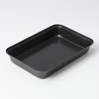 Противень Доляна «Прямоугольник. Жаклин», 32×22×4,5 см, антипригарное покрытие, цвет чёрный Противень Доляна «Прямоугольник. Жаклин», 32×22×4,5 см, антипригарное покрытие, цвет чёрный