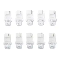 T011 T10/белый/ (W2.1x9.5d) 1LED усечённая W5W,10 шт.