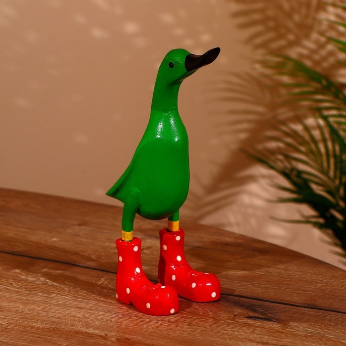 Сувенир Сувенир "Утка зелёная" дерево 27 см