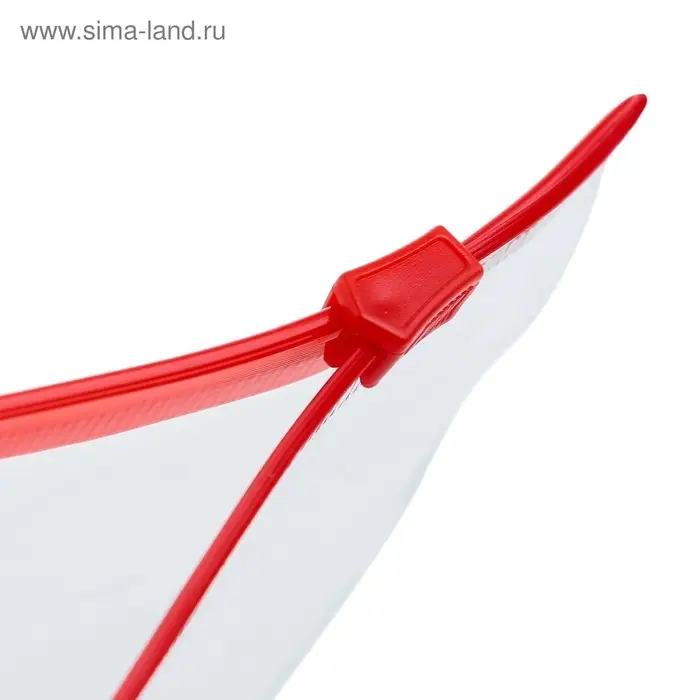 Папка-конверт на ZIP-молнии Calligrata А65 (122&times;240 мм), 100 мкм, прозрачная, МИКС