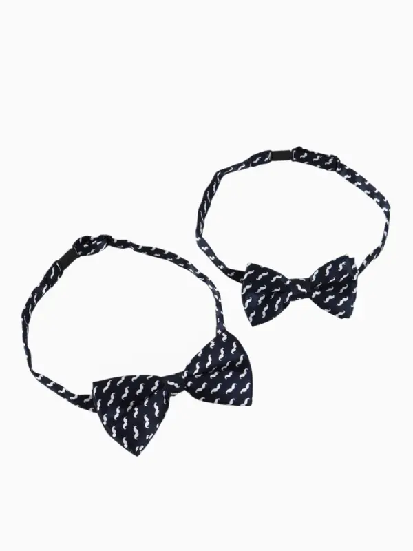 Галстук - бабочка для мальчика и папы M&B Family look, 2 шт., синий