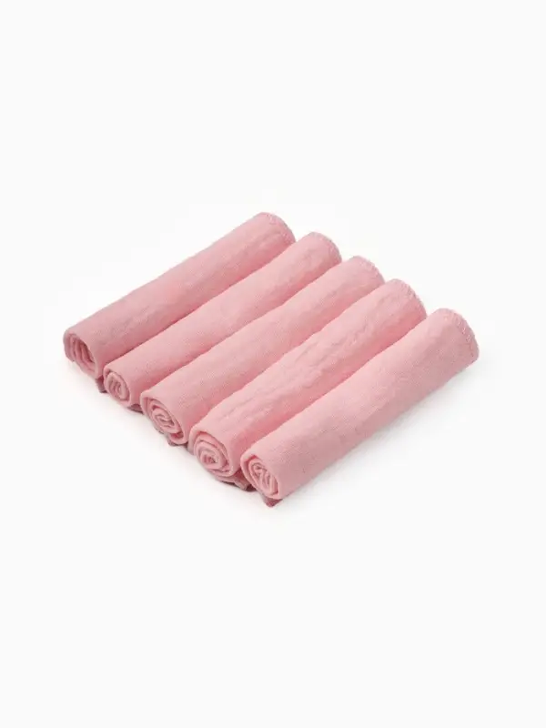 Набор платочков Крошка Я Rose 20*20 см-5 шт, муслин, 100 % хлопок Набор платочков Крошка Я Rose 20*20 см-5 шт, муслин, 100 % хлопок