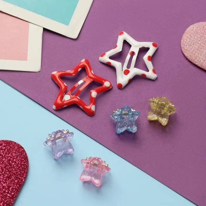 Набор для волос Набор для волос "Маленькая звездочка" (2 невидимки,4 крабика) точка