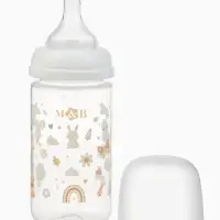 Бутылочка для кормления, широкое горло &Oslash;50 мм, +3мес., 260 мл, M&B