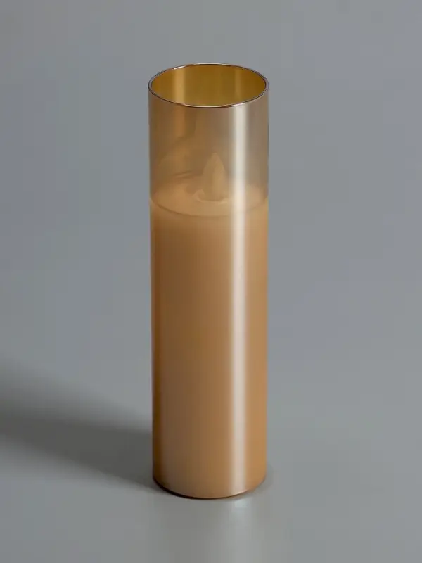 Светодиодная свеча &laquo;Золотистая&raquo;, 20&times;5.5 см, от батареек AAx2, свечение тёплое белое