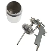 Краскораспылитель пневматический ТУНДРА, до 4 бар, сопло 1.5 мм, нижний бачок 1 л