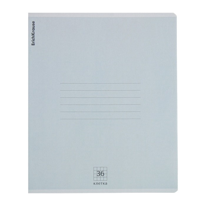 Тетрадь 36 листов в клетку, ErichKrause Nature Colors, обложка мелованный картон, блок офсет 100% белизна, МИКС