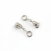 Бегунок для металлической молнии, №5, &laquo;Кольцо&raquo;, 10 шт., цвет никель