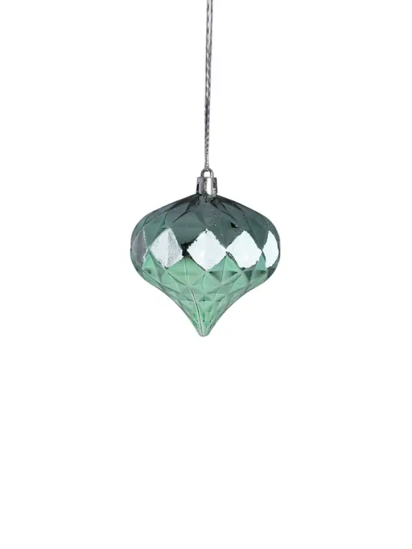 Ёлочные игрушки &laquo;Льдинки&raquo;, шары новогодние, набор 19 шт., зелёный