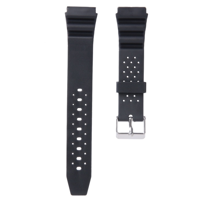 Ремешок для часов, 18 мм, силикон, l-22.5 см, черный Ремешок для часов, 18 мм, силикон, l-22.5 см, черный